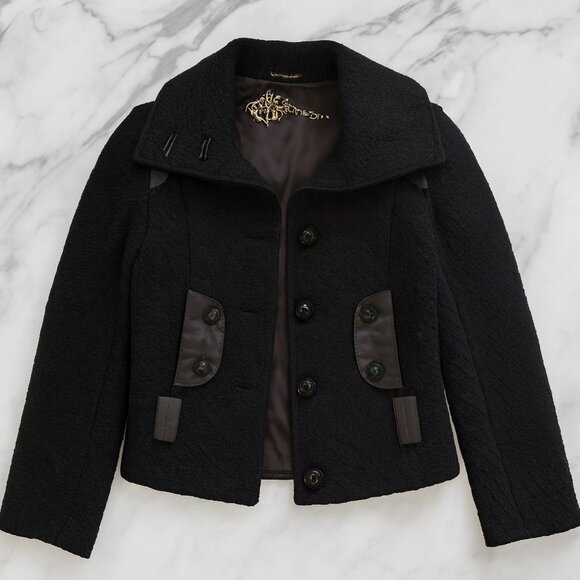 Mackage Azia Wool & Leather Jacket - Picture 3 of 7